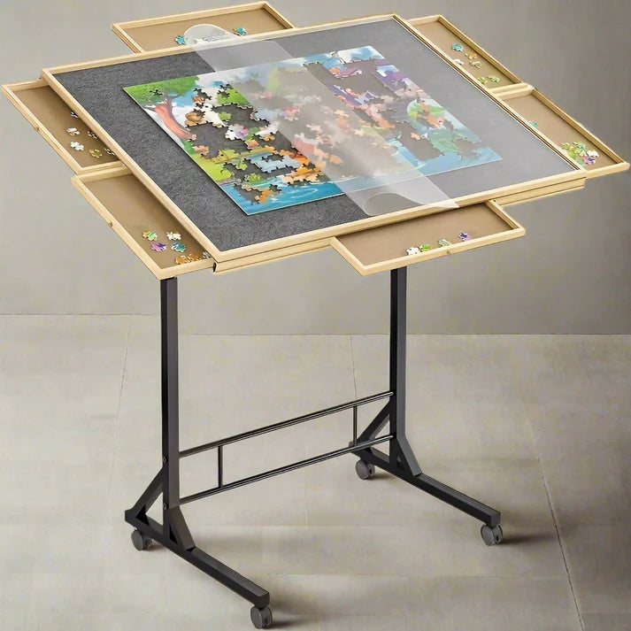 🔥Hot Sale $39🔥Portable Tilt Puzzle Table with 4 Drawers - Limited Stock