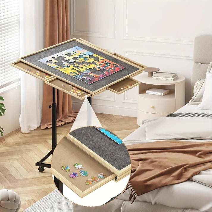 🔥Hot Sale $39🔥Portable Tilt Puzzle Table with 4 Drawers - Limited Stock