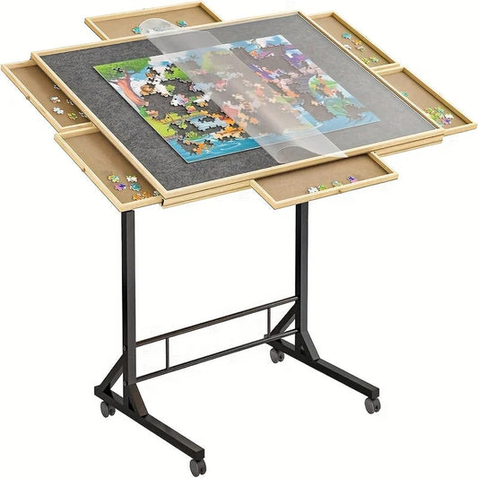 🔥Hot Sale $39🔥Portable Tilt Puzzle Table with 4 Drawers - Limited Stock